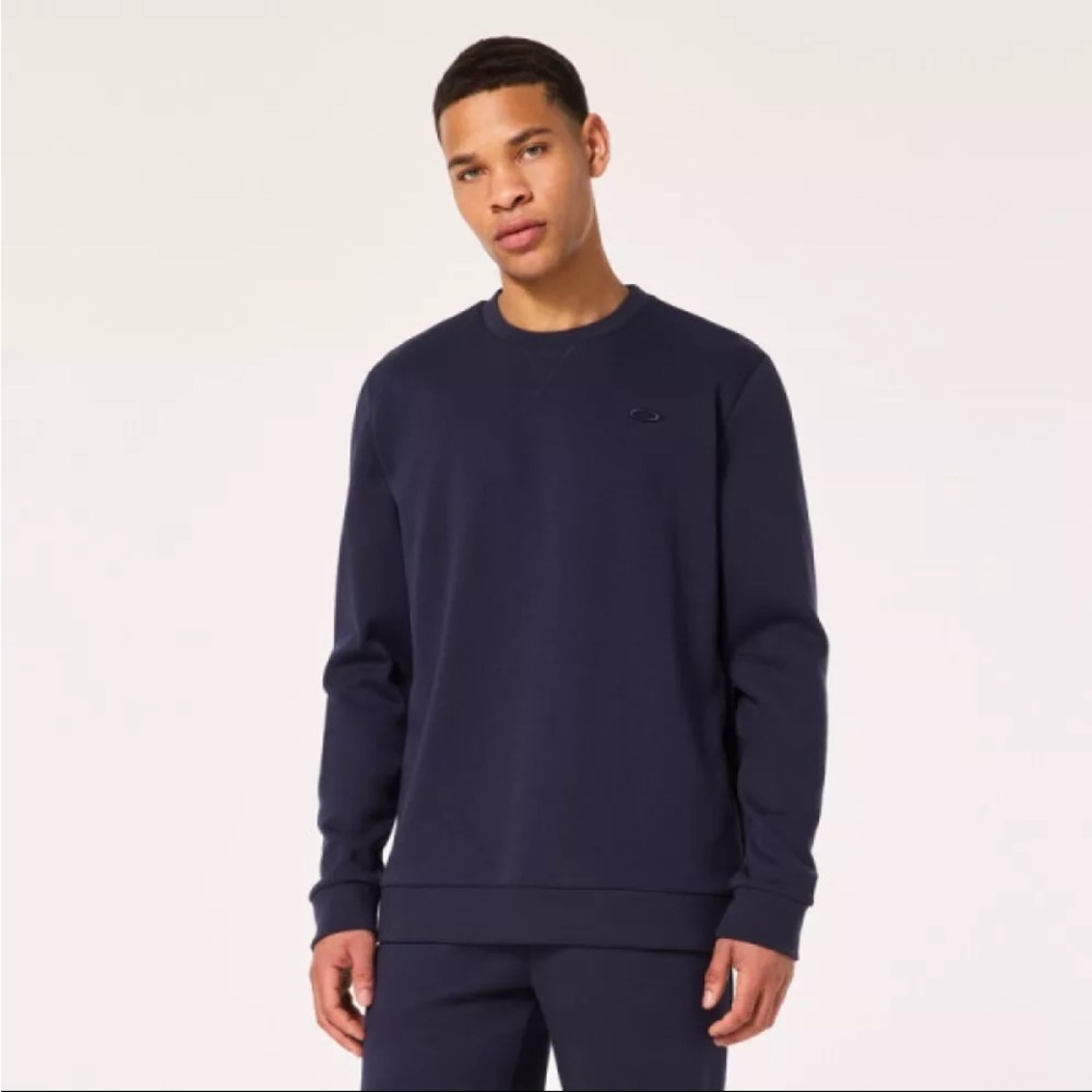 Oakley Men's Navy Blue Basic Sweatshirt Crewneck
